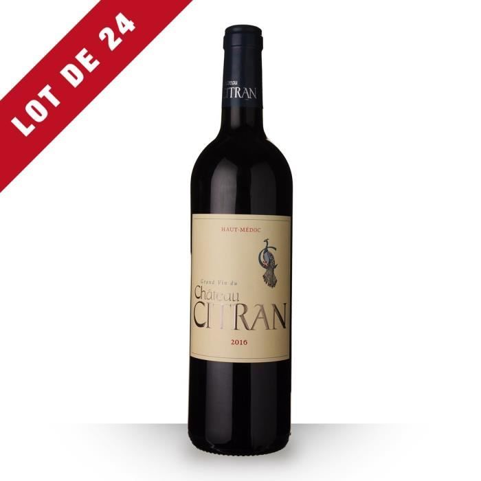 24x Château Citran 2016 AOC Haut-Médoc - 24x75cl - Vin Rouge