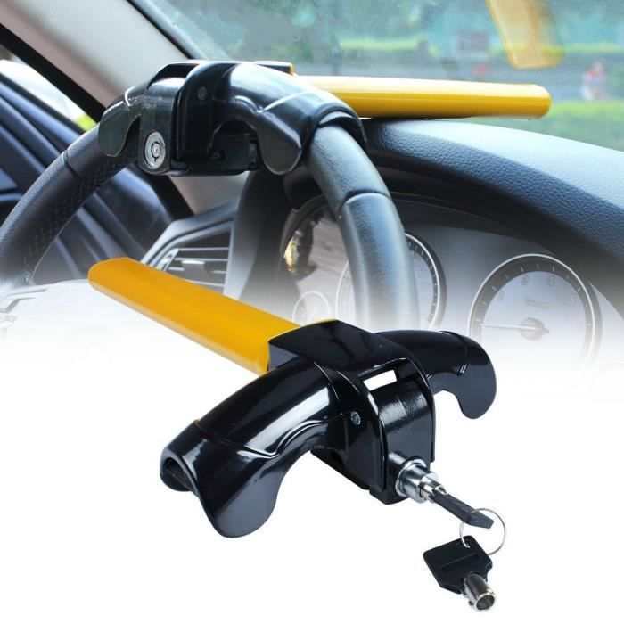 Canne antivol de volant bloque voiture de sécurité universelle en forme de T