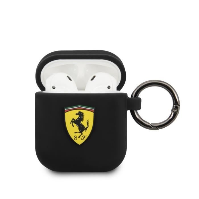 ETUI SILICONE NOIR FERRARI POUR APPLE AIRPODS - FERRARI