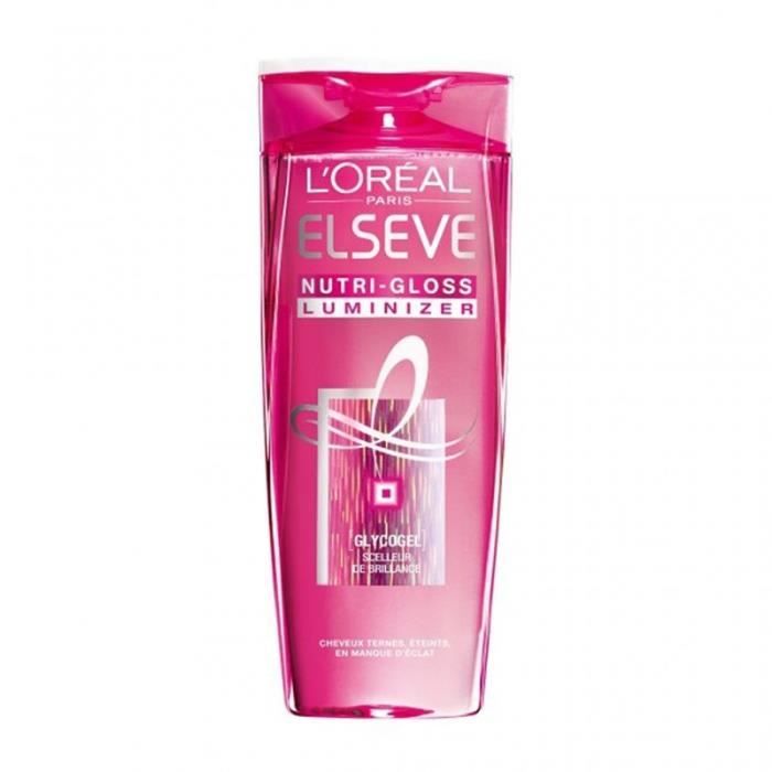L’Oréal Paris Elseve Nutri-Gloss Luminizer Cheveux Ternes Éteints en Manque d’Éclat 250ml (lot de 4)