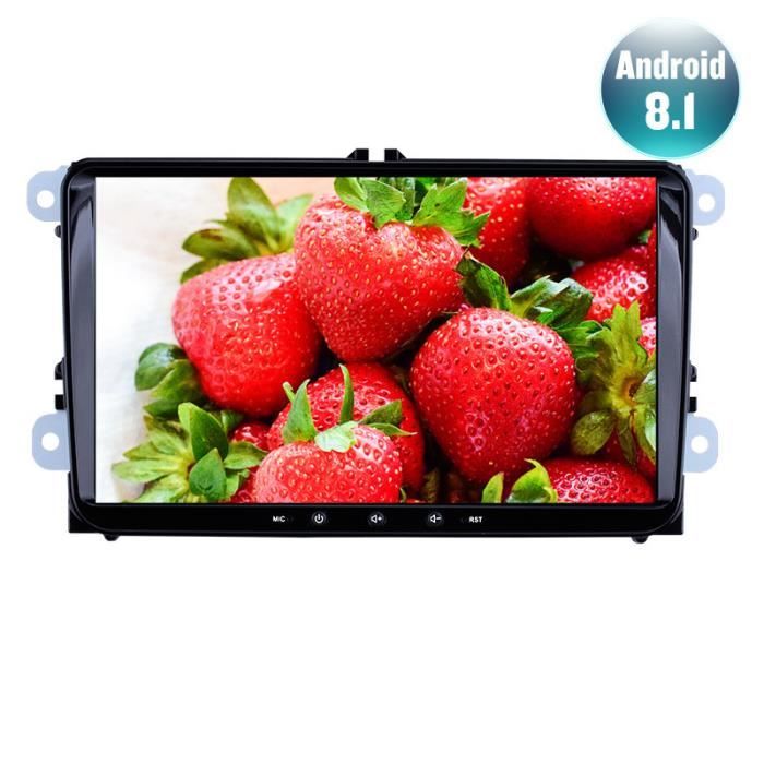 9 -Android 9.1 2DIN 1 + 16 GB voiture GPS radio Navi unité lecteur pour Seat Toledo Leon VW Golf Polo Passat Tiguan Sharan Caddy Co