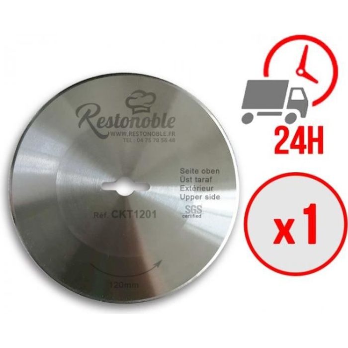 LAME LISSE DE COUTEAU A KEBAB ELECTRIQUE TANDIR 120 (X1) / Ø120 mm / LIVRAISON OFFERTE SOUS 24 HEURES- LAME LISSE DE COUTEAU A KEBAB