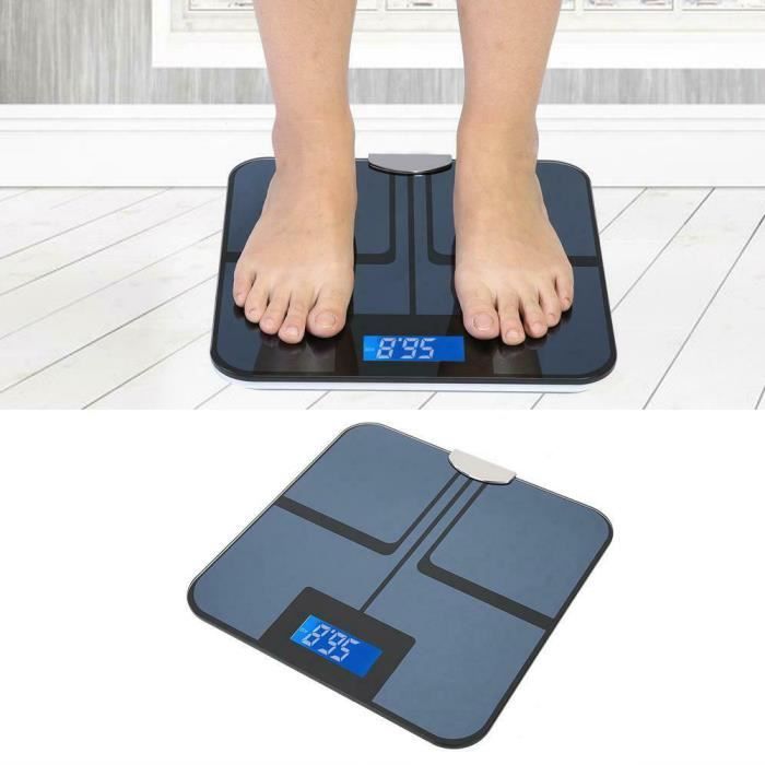 Balance intelligente sans fil numérique Bluetooth Balance de poids de graisse corporelle avec application de smartphone -PAI