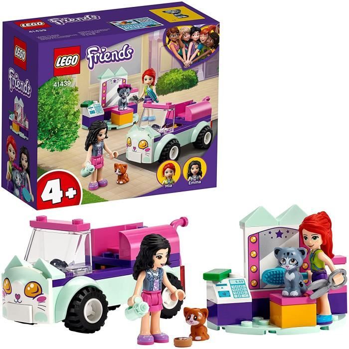 Friends 41439 LaVoituredeToilettagepourChat avec Les Mini Poupées et Les Chattons, Jouet pour Enfant 4 Ans et Plus