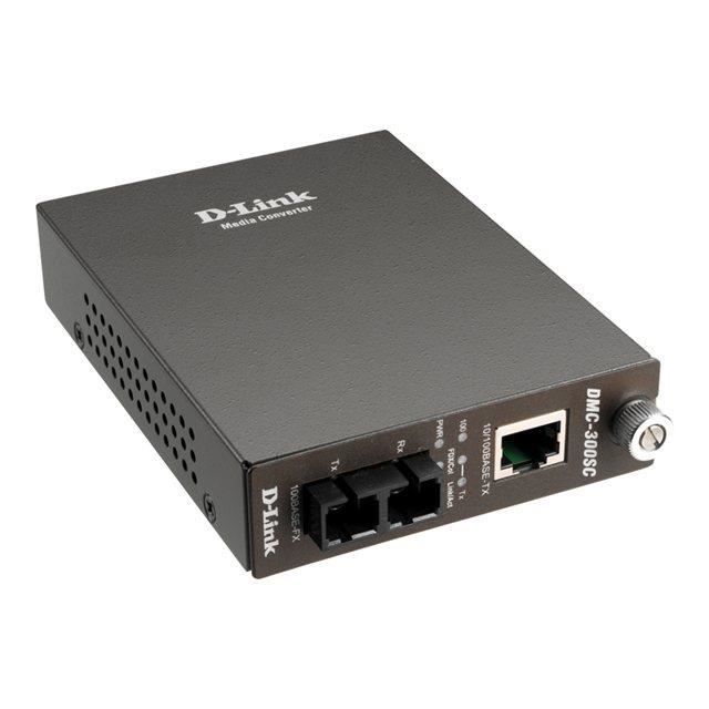 D-LINK Convertisseur de média - DMC-300SC - 10/100Base-TX vers 100Base-FX avec connecteur fibre multimode SC