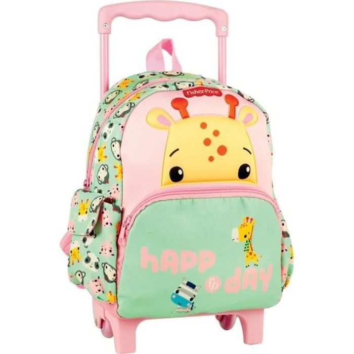 Sac à dos à roulettes Fisher Price Girafe maternelle 30 CM