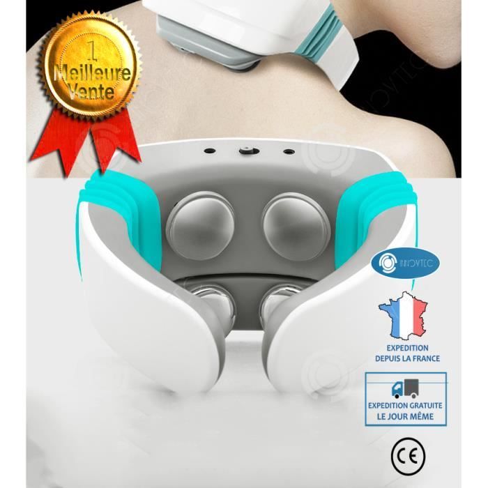INN Masseur cervical d'épaule intelligent Massage cervical d'impulsion électrique Masseur de cou sans fil multifonctionnel