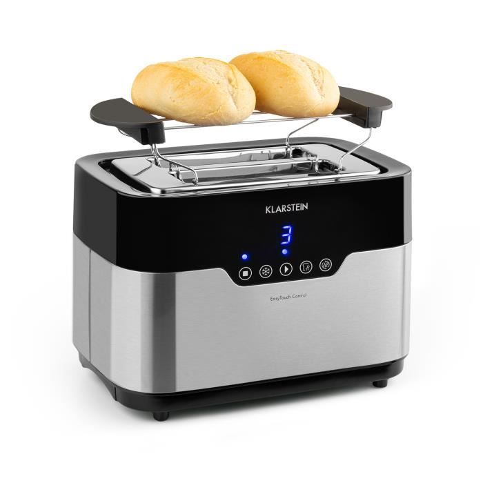 Grille Pain - Toaster - Klarstein Arabica - 2 fentes - 920W - inox
