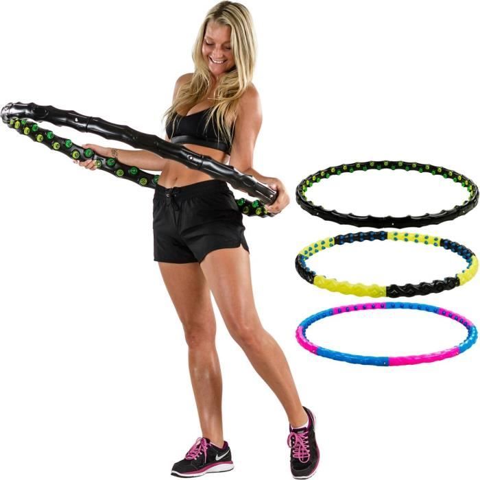 MOVIT Hip Hoop - Cerceau Hula Hoop magnétique avec 80 aimants - Ø 110 cm