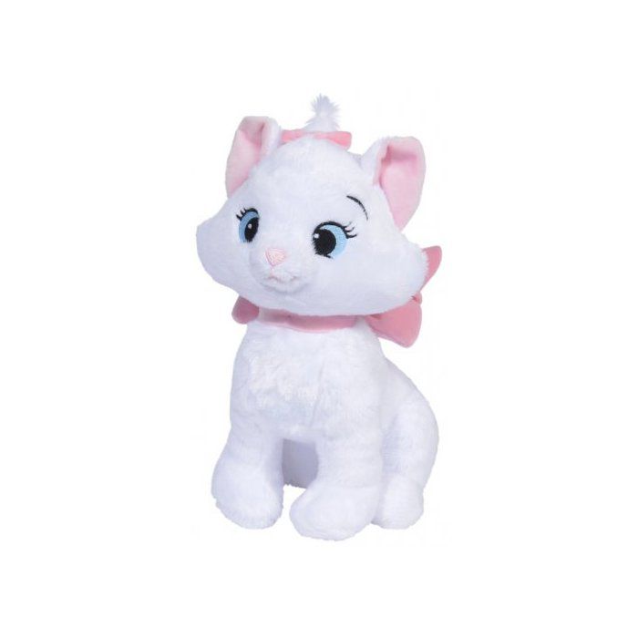 Peluche Disney : Chat Blanc Marie 38 Cm - Doudou Licence Enfant - Aristochats - Animal - Heros Disney Nouveaute