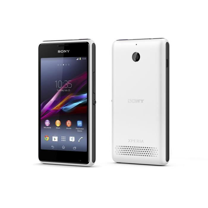 Sony Xperia E1 D2005 - Smartphone Débloqués,Blanc