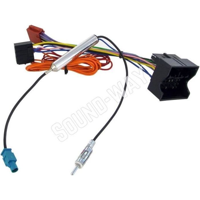 Câble adaptateur autoradio connecteur faisceau ISO pour OPEL VIVARO / ZAFIRA B