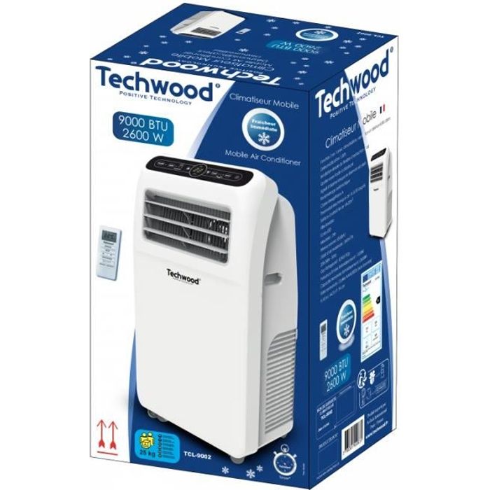 Techwood Climatiseur Mobile 9000 BTU