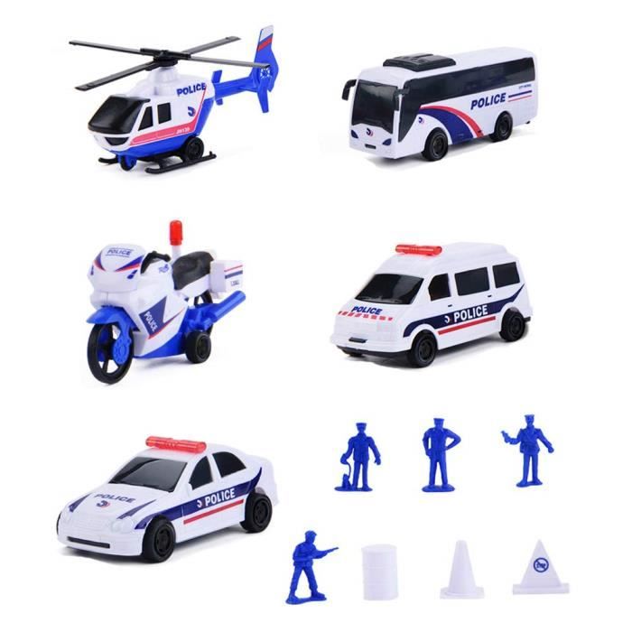 Mini-Voiture de Police, Simulation de Jeu de tirage, modèle de Voiture de Police, Jouet pour Enfants Enfants@M2006