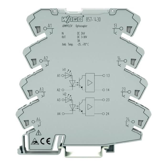 Optocoupleur JUMPFLEX® entrée : 2 x 24 V/DC sor…