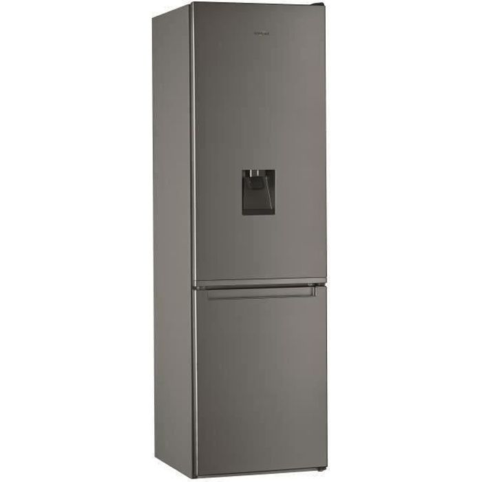WHIRLPOOL - W7911IOXAQUA - Réfrigérateur combiné - 360 L (256 + 104)- Total NoFrost - L60cm x H201cm - Inox