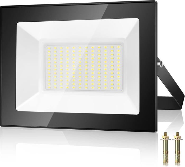 100W Projecteur LED Exterieur Imperméable Blanc Froid Eclairage de Sécurité LED Luminaire Exterieur Pour Patio Garage Jardin