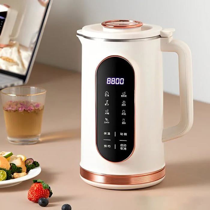 Machine à Lait de Soja Multifonction Machine À Lait De Soja Mélangeur Électrique Presse-Agrumes Fabricant De Lait De Soja (800ml) - Prumya