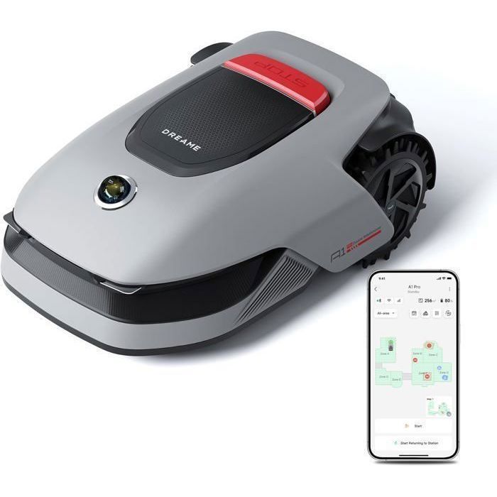 Dreame A1 Pro Tondeuse robotisée intelligente 2000 m² tondeuse a gazon robotisée sans fil périmétrique Gestion intuitive des