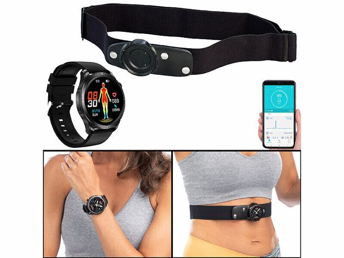 Montre fitness connectée SW-500 avec ceinture thoracique Montre fitness connectée SW-500 avec ceinture thoracique