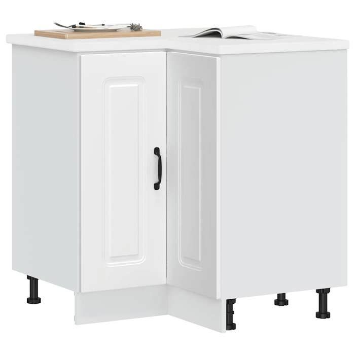 SALE 2025Commode bahut cuisine - Armoire dangle de cuisine Kalmar blanc - bois dingénierie293 Kg 4563