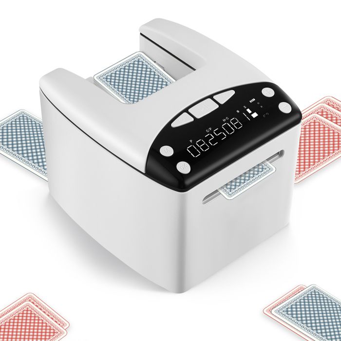 Mélangeur de Cartes électrique pour 1 à 2 Decks Mode Automatique et Manuel Rechargeable Silencieux idéal pour Poker Blackjack