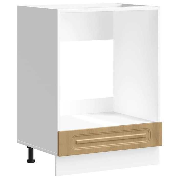 Automne/hiverArmoire à four - Armoire bas de cuisine Colonne cuisine - Kalmar chêne artisanal bois dingénierie8329923