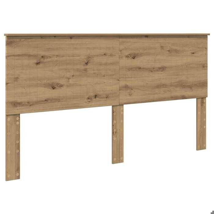 Tête de lit en bois dingénierie - vidaxl - Chêne artisanal - 180 cm - Facile à nettoyer - Durable - Design minimaliste