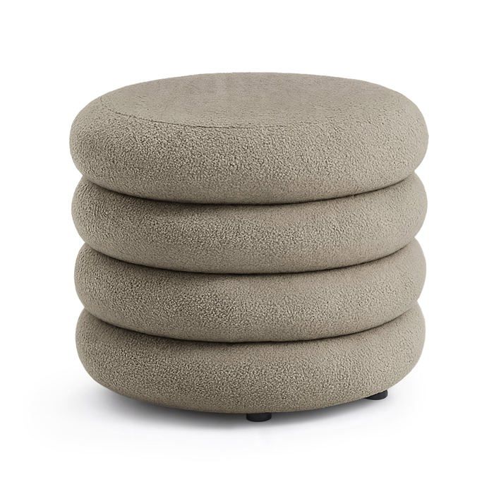 Tabouret en tissu teddy avec rangement 55 cm MOLLIS Mocha Tabouret en tissu teddy avec rangement 55 cm MOLLIS Mocha