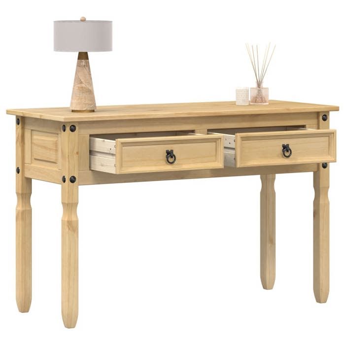 SALE 2026 Table à café Brun - Table console Corona 115x46x73cm - bois de pin massif PRO478974699