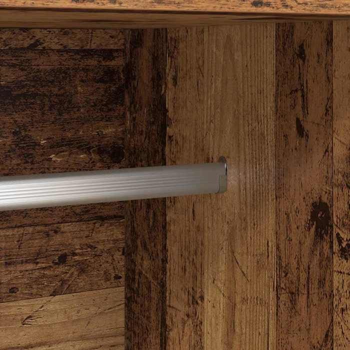Remise 2026®Meuble vêtements Marron - Armoire de chambre - grand stockage - Armoire penderie - Bois Ancien - 825x515x180cm - Bo