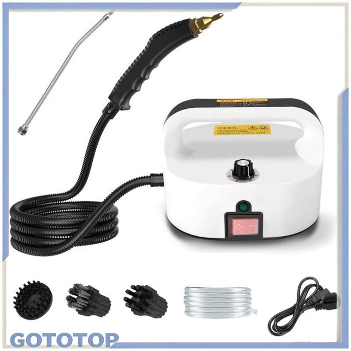 GOTOTOP nettoyeur à vapeur Nettoyeur vapeur sans réservoir sous pression 1500 W 100 ℃ Vapeur electromenager multifonction Prise UE - Goto