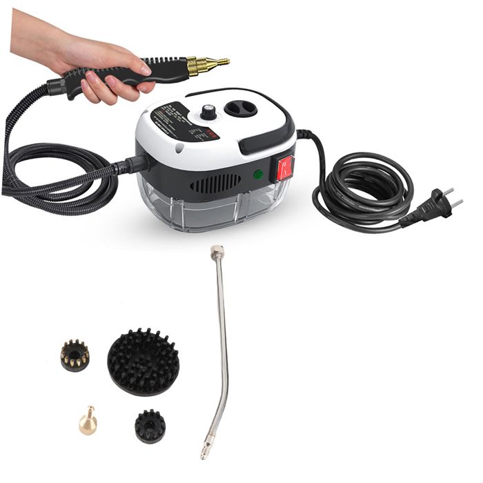 Cocosity nettoyeur vapeur Nettoyeur à vapeur portable 1500 W machine de nettoyage à electromenager appareil Prise UE blanche