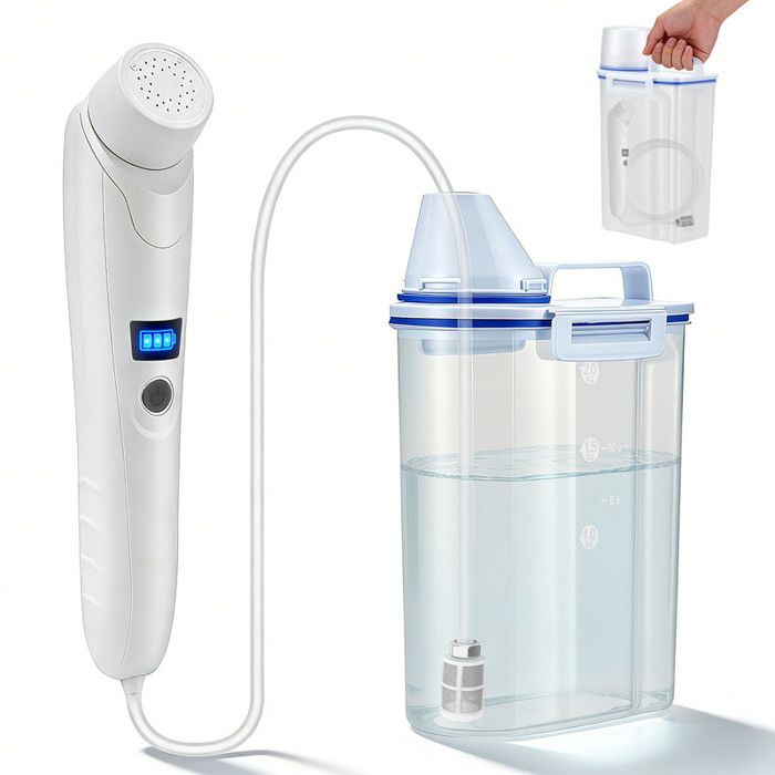 Bidet Portable 3L Bidet Électrique de Voyage Rechargeable USB avec Batterie 2200mAh pour Toilettes Camping Extérieur