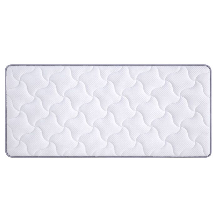 ULEVR Matelas à ressorts ensachés 7 zones 140 x 200 cm mousse à mémoire de forme 10 cm H3 blanc