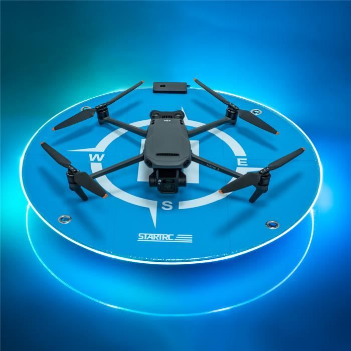 Tapis d'atterrissage pour drone AIHONTAI - 55cm - DJI Avata/Mini 3 Pro - Lancement et stationnement de nuit