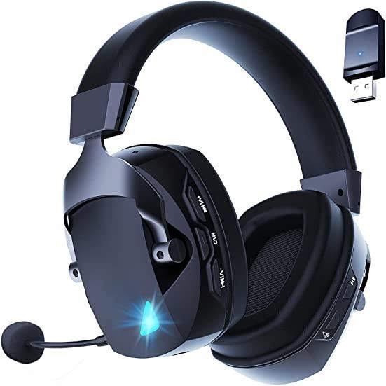 Casque Audio Sans Fil (Over-ear) Avec Micro - Marque BWR Modèle BW1B - Réduction De Bruit - NEUF