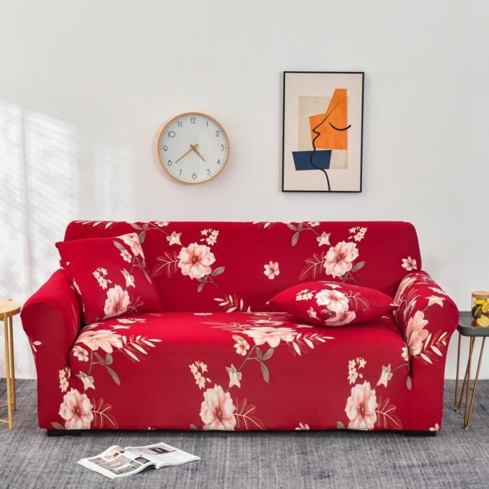 Housse de Canapé Extensible 3 Place Couverture Canapé avec Accoudoirs Moderne Couvre Canapé Elastique Universelle Revêtement 13