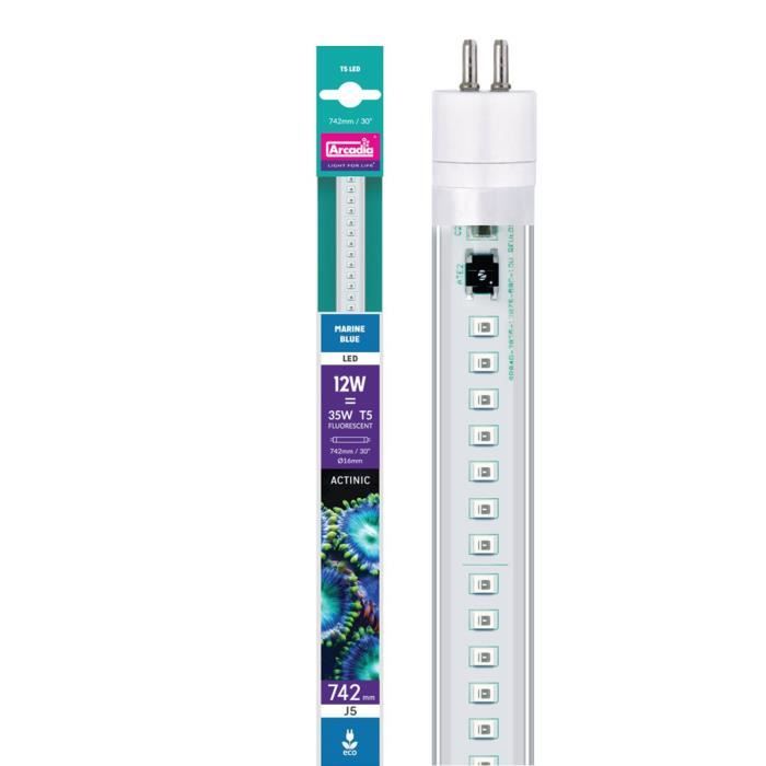 Comparer les prix de Arcadia - LED-Tube T5 Bleu Marine Bleu - 12W (742mm)