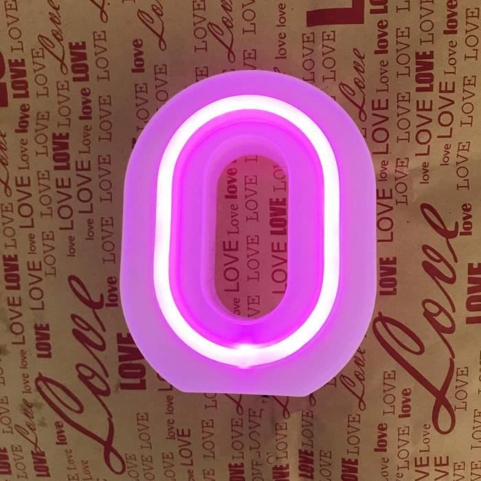 QiaoFei Signalétiques en néon LED en forme de lettres 