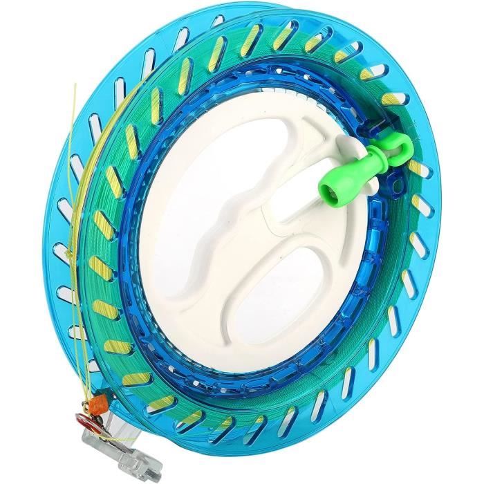 Enrouleur De Cerf-volant 18 Cm - Ligne 200 M - ABS Résistant - Pour Débutants Et Pros - Bleu