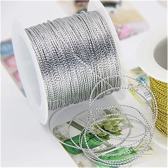 THCBD 50 M 0.4mm Fer Artisanat Fil Bobine Doux Bricolage Chaîne