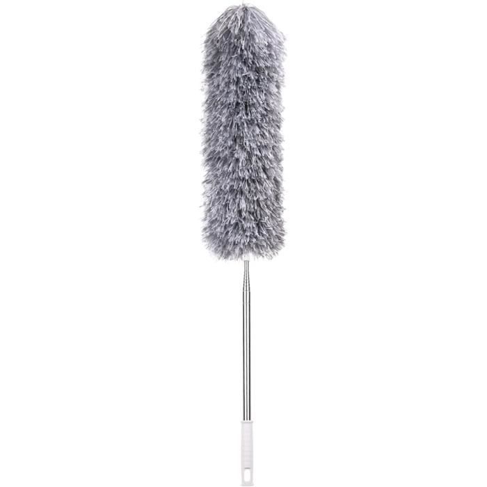 Kit Plumeau Longue Portée 6m Avec Manche Extensible - Têtes Microfibre Et Toile D'araignée Pour Nettoyage Plafonds Et Ventilateurs