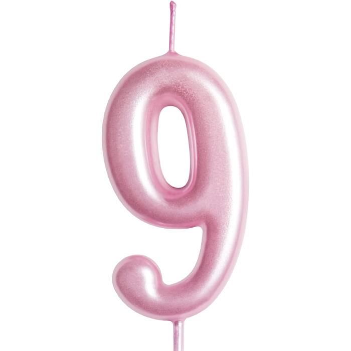 Bougies à Thème D'Anime, Bougies D'Anniversaire Bleues Et Jaunes Dessin Animé Bougies D'Anniversaire Jean Bleu Bougie Numéro D'Anniversaire Décorations Gâteau D'Anniversaire(Numéro 5