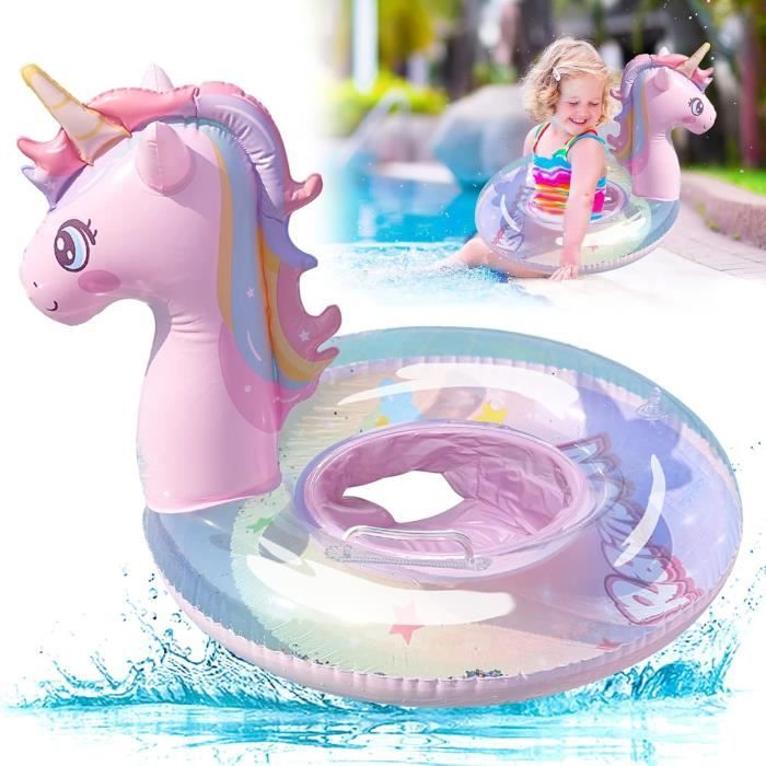 Enfant Bague De Natation,Bouée Licorne Gonflable,Bébé Siège De Piscine