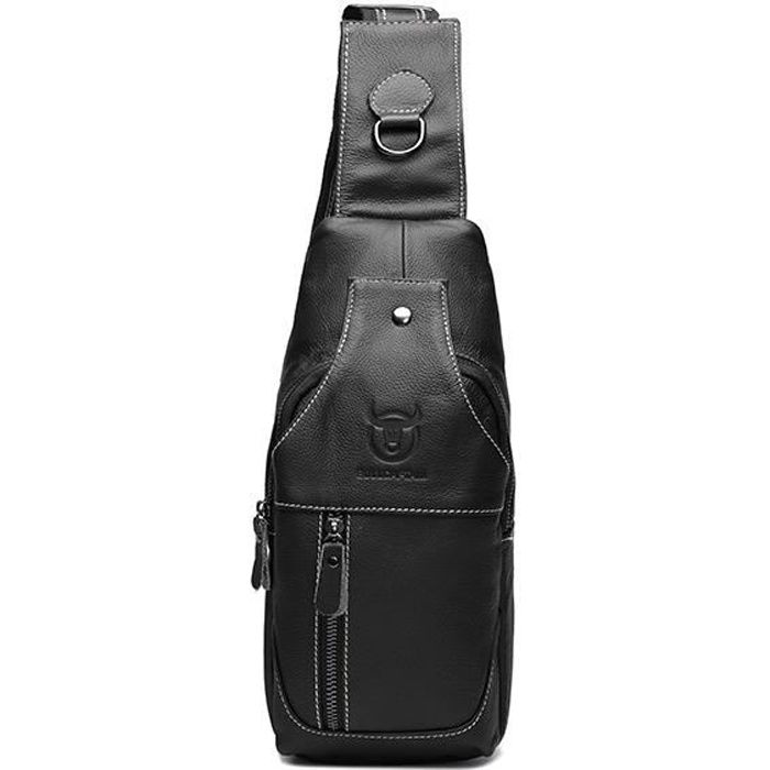 Sac à Bandoulière Pour Homme,sacoche De Poitrine épaisse Rétro,8 Pouces
