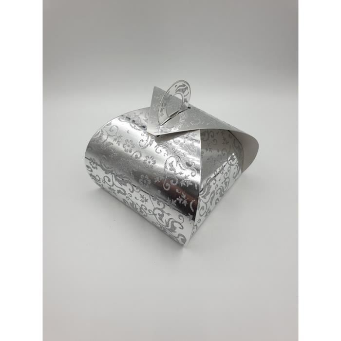 Boite A Gateau Mariage Ou Bapteme Argente Argente Petite Taille X25 Cdiscount Maison Boite A Gateau Mariage Ou Bapteme Argente Argente Petite Taille X25 Cdiscount Maison