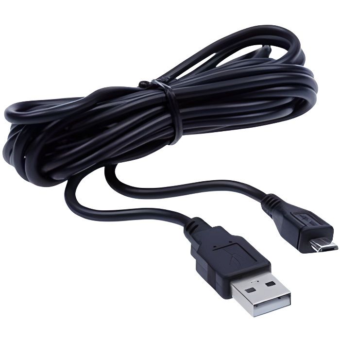 Câble Micro USB 1.2m Pour Manette PS4, Xbox One Et Smartphone - Neuf Sous Blister
