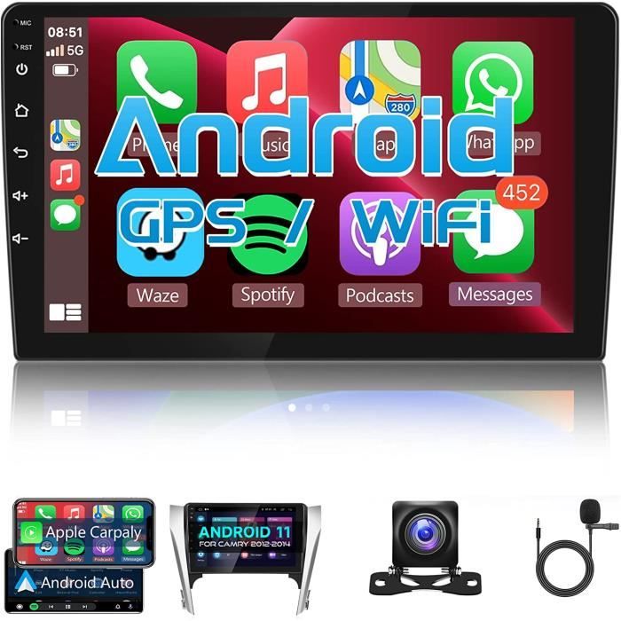 Android 11 Autoradio 2 Din Carplay Android Auto GPS Navi, 10,1 Pouces écran  Tactile Autoradio avec Bluetooth WiFi Radio FM A66 - Cdiscount Auto