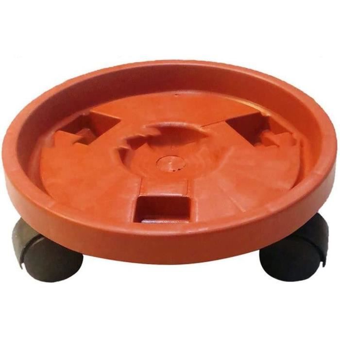 Plateau Roulant Pour Plantes En Pot - Chariot En Acier Avec Roues, Diamètre 50 Cm, Pour Jardin